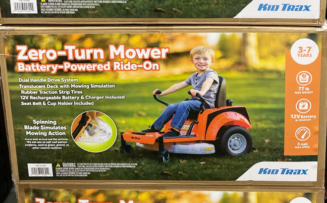 Kids Zero Turn Lawn Mower Battery Powered RideOn
