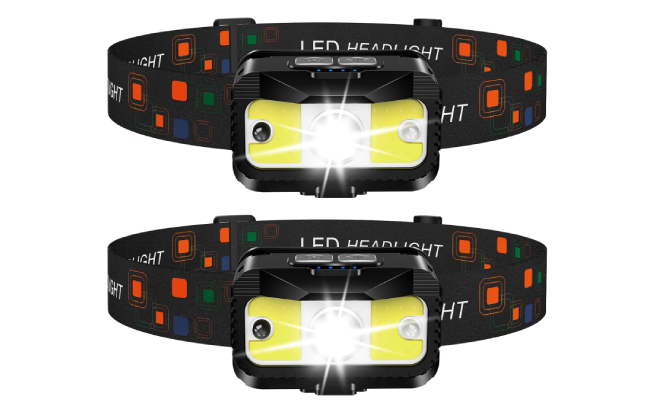 LED Rechargeable Headlamp 2 Pack