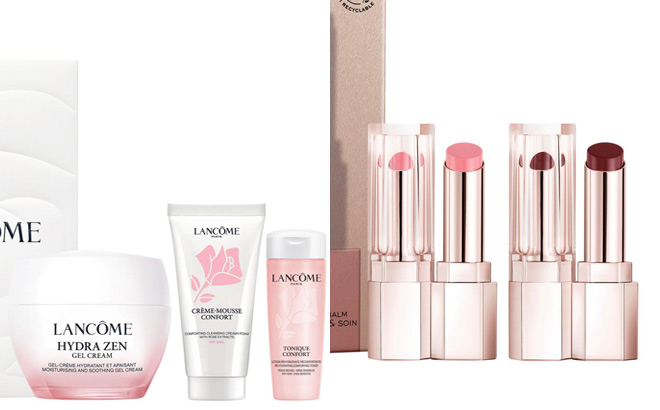 Lancome Pink Essential Care Collection Set Lancome Pink Essential Care Collection Set