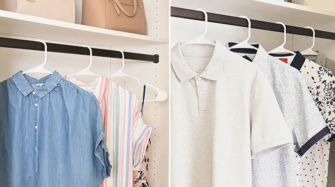 Mainstays Plastic Notched Adult Hangers