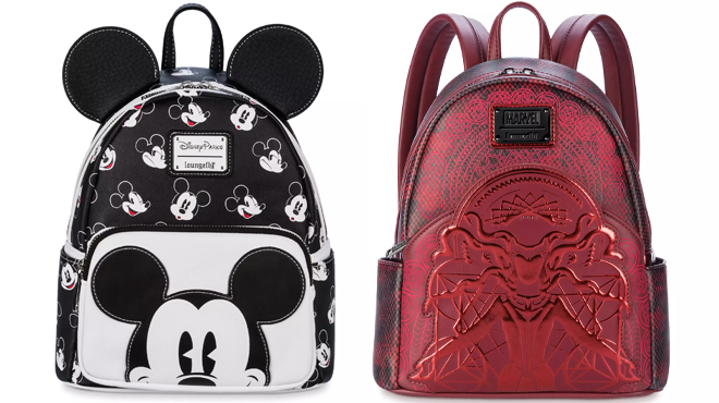 Mickey Mouse Loungefly Mini Backpack and Scarlet Witch Loungefly Mini Backpack Mickey Mouse Loungefly Mini Backpack and Scarlet Witch Loungefly Mini Backpack