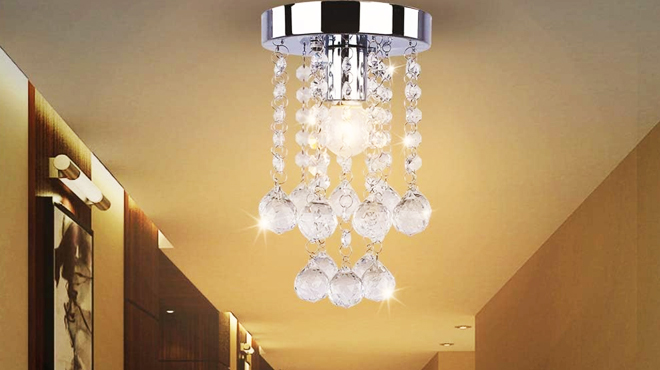 Mini Crystal Ball Chandelier