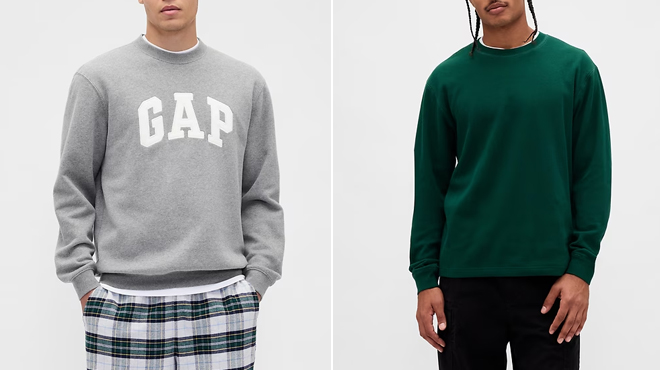 Models Wearing GAP Mens Sweatshirts