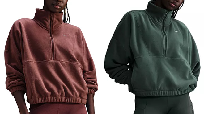 Nike Womens One Therma FIT Fleece Top Nike Womens One Therma FIT Fleece Top