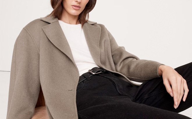 OVERSIZED DOUBLE FACED TOP COAT