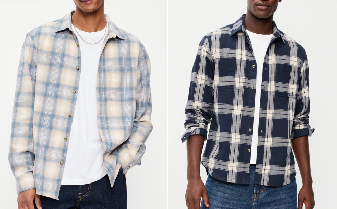 Old Navy Relaxed Long Sleeve Plaid Flannel Pocket Shirt Old Navy Relaxed Long Sleeve Plaid Flannel Pocket Shirt