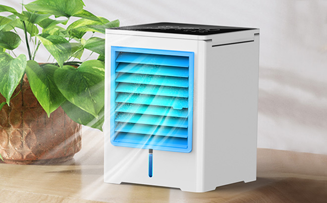 Portable Air Conditioner on a Table
