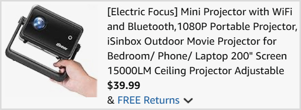 Portable Mini Projector at Checkout Portable Mini Projector at Checkout