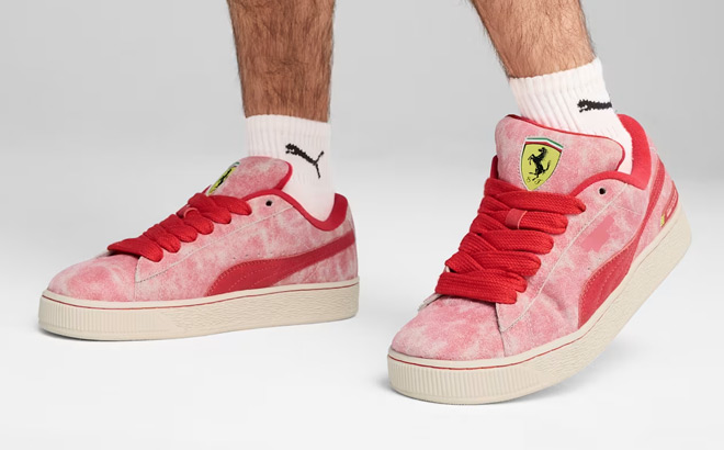 Puma Desert Sun Scuderia Ferrari Suede XL Mens Shoes Puma Desert Sun Scuderia Ferrari Suede XL Mens Shoes
