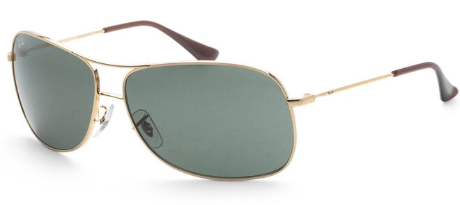 Ray Ban Mens 64mm Arista Gold Sunglasses