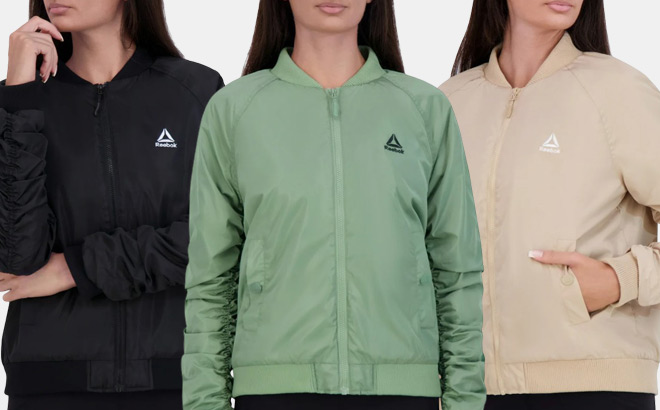 Reebok Womens Windbreaker Jackets