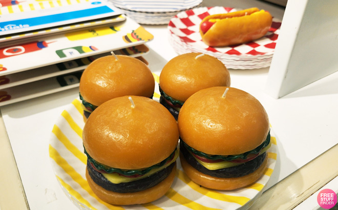 Room Essentials Hamburger Figural Candle Room Essentials Hamburger Figural Candle