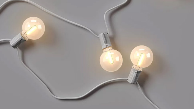 Room Essentials LED Indoor Outdoor Globe String Lights