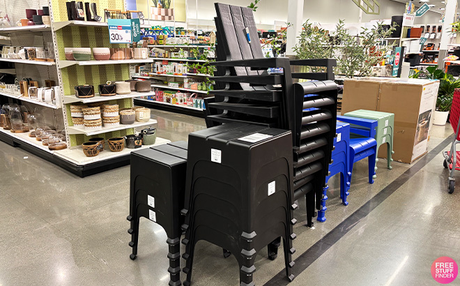 Room Essentials Resin Stackable Adirondack Chair and Table