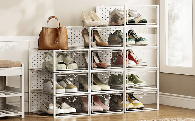 Shoe Storage Boxes 15 Pack