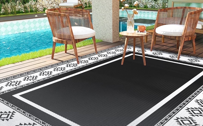 Sixhome 5x8 Feet Waterproof Outdoor Rug