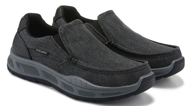 Skechers Mens Cohagen Vierra Relaxed Fit Slip On Shoes Skechers Mens Cohagen Vierra Relaxed Fit Slip On Shoes