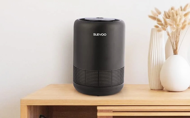 Slevoo Air Purifier on the Table top