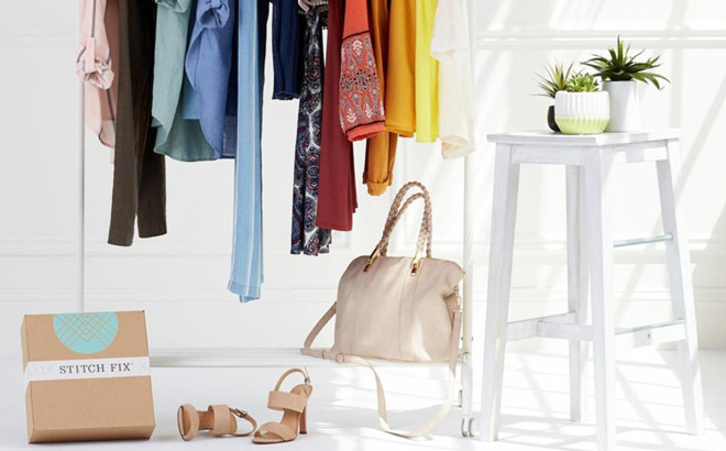 Stitch Fix Box Under Clothing Rack Stitch Fix Box Under Clothing Rack