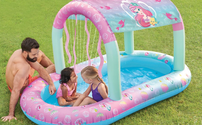 SwimWays Disney Princess Ariel Water Castle Deluxe Inflatable Pool SwimWays Disney Princess Ariel Water Castle Deluxe Inflatable Pool