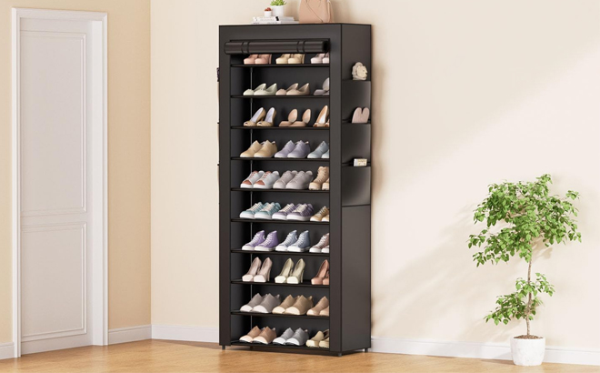 Tall Metal Shoes Rack Organizer