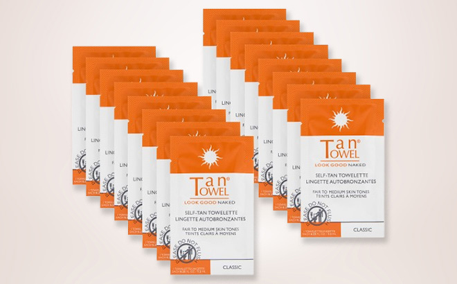 TanTowel 16 pack Half Body Tan Kit