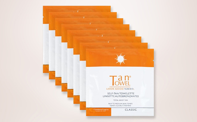 TanTowel 8 pack Total Body Tan Kit
