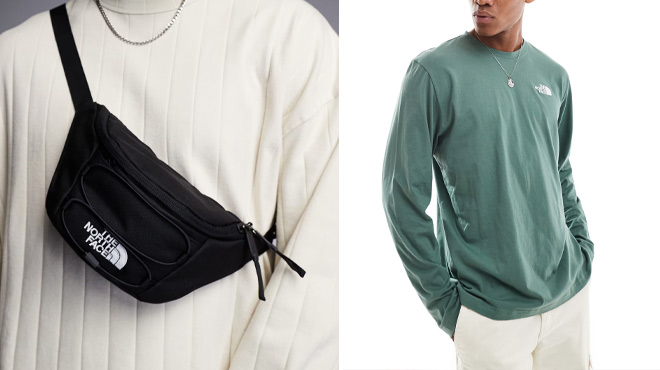 The North Face Jester Lumar Fanny Pack and Evolution Tee