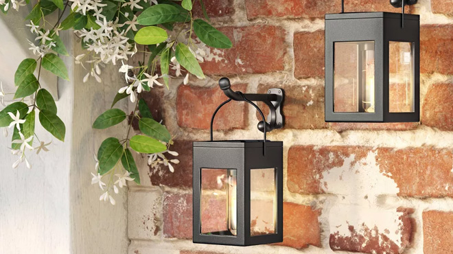 Threshold Clip Window Lantern Solar LED Outdoor Path Lights