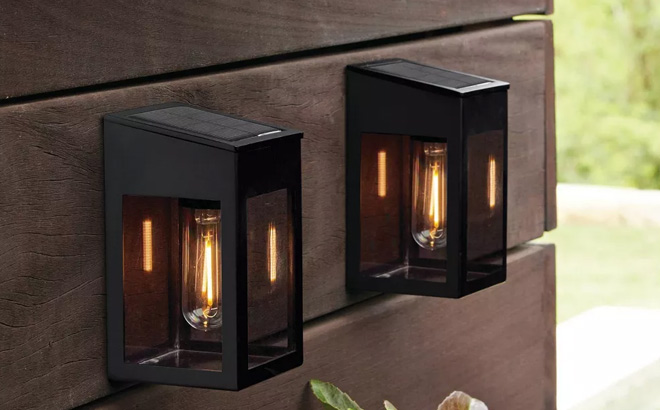 Threshold Vintage Deck Solar LED Outdoor Path Lights