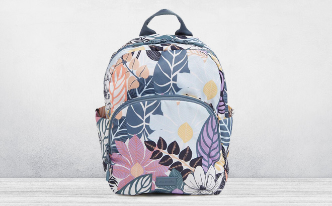 Vera Bradley Outlet Essential Compact Backpack in Palm Floral Color