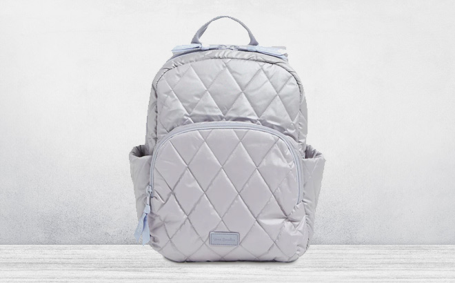 Vera Bradley Outlet Essential Compact Backpack in Pearl Color Vera Bradley Outlet Essential Compact Backpack in Pearl Color