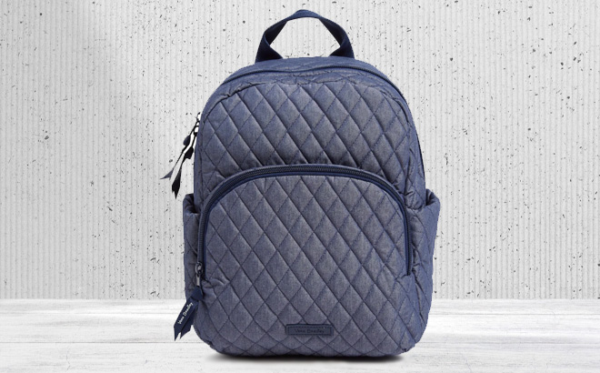 Vera Bradley Outlet Essential Compact Backpack on the Table Vera Bradley Outlet Essential Compact Backpack on the Table