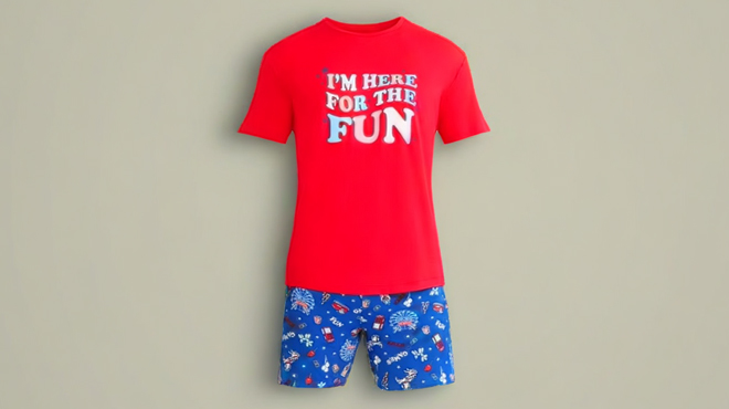 Way to Celebrate Americana Toddler 2 pc PJ Set