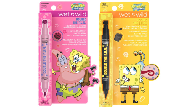 Wet N Wild SpongeBob Double The F U N Liquid Eyeliner and Stamp Wet N Wild SpongeBob Double The F U N Liquid Eyeliner and Stamp