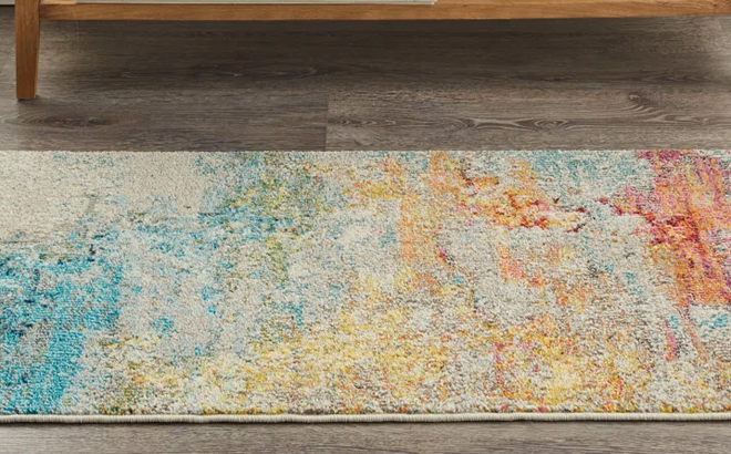 Williston Forge Adrihana Machine Woven Abstract Area Rug