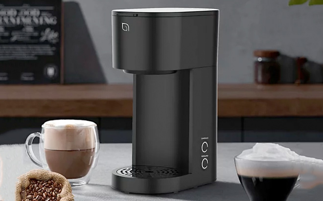Willow Kitchen Compact Single Serve Coffee Maker Compatible with K Cup Pods Ground Coffee Willow Kitchen Compact Single Serve Coffee Maker Compatible with K Cup Pods Ground Coffee