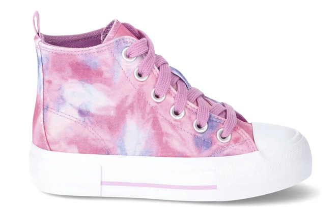 Wonder Nation Girls Canvas High Top Sneaker Wonder Nation Girls Canvas High Top Sneaker