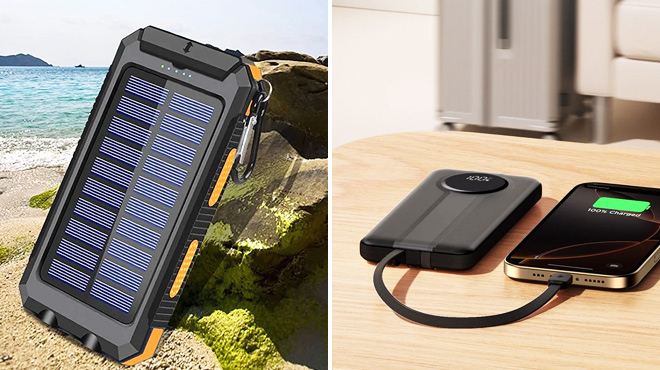 20000mAh Portable Solar Power Bank