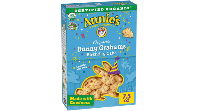 Annies Organic Birthday Cake Bunny Graham Kids Snacks