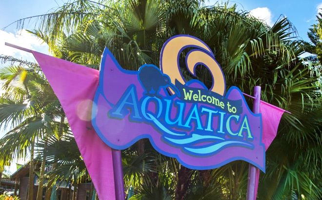 Aquatica Orlando Welcome Sign