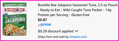 Bumble Bee Tuna Checkout Screen Bumble Bee Tuna Checkout Screen