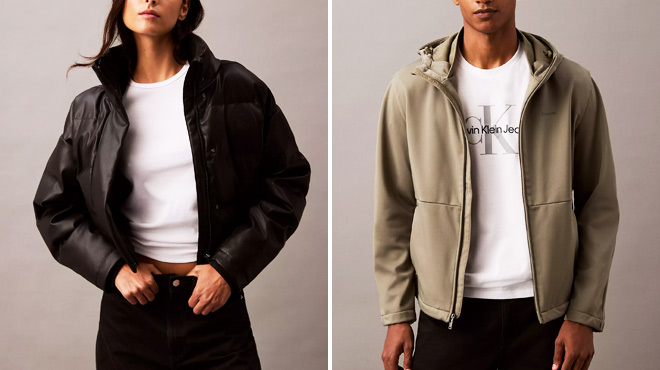 Calvin Klein Mens Lined Soft Shell Jacket