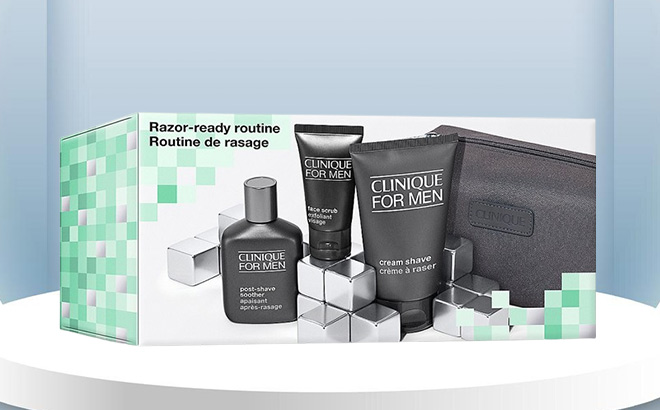 Clinique Razor Ready Routine Mens Skincare Set