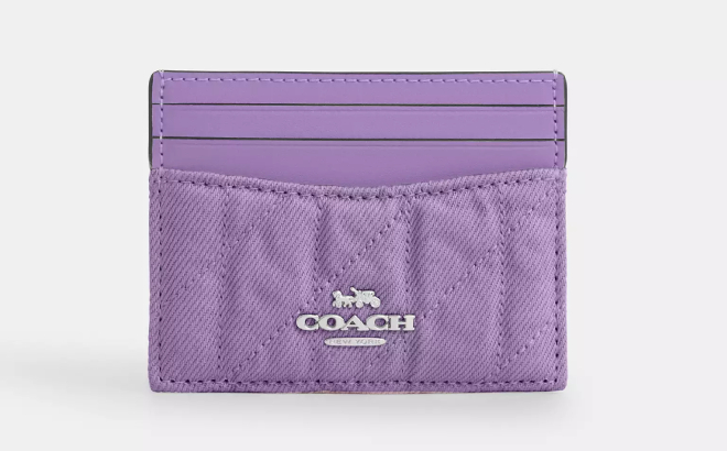 Coach Outlet Slim Id Card Case in Purple Color Coach Outlet Slim Id Card Case in Purple Color