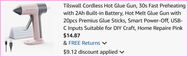 Cordless Hot Glue Gun at Checkout Cordless Hot Glue Gun at Checkout