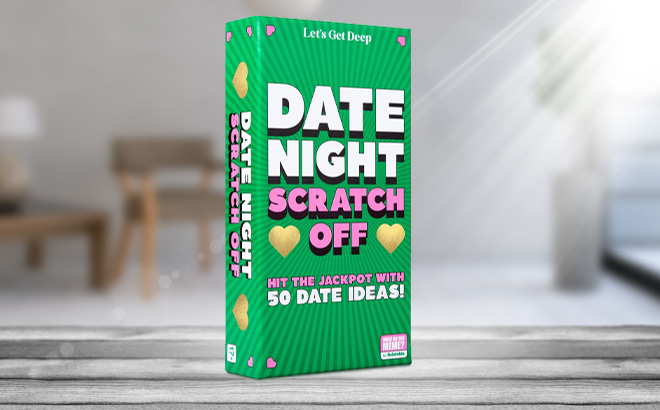 Date Night Scratch Off Cards on the Table