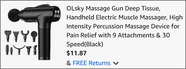 Deep Tissue Massage Gun at Checkout
