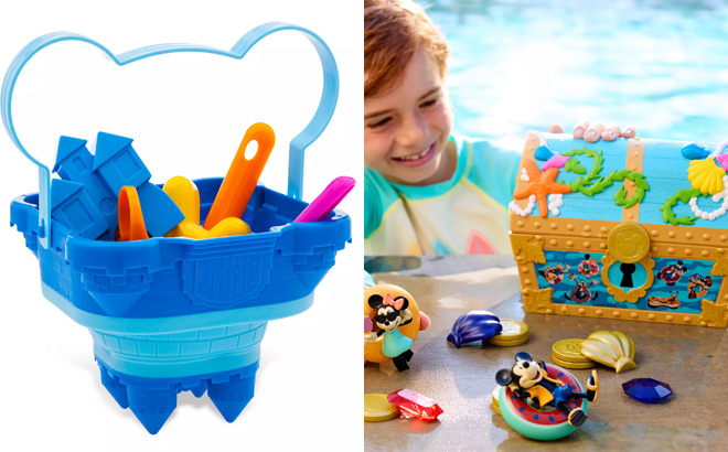 Disney Mickey and Minnie Mouse Summer Fun Sand Bucket Set Disney Mickey and Minnie Mouse Summer Fun Sand Bucket Set