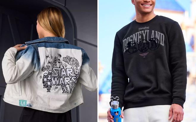 Disney Star Wars Denim Jacket for Women and Disneyland Where Dreams Come True Pullover Sweatshirt for Adults
